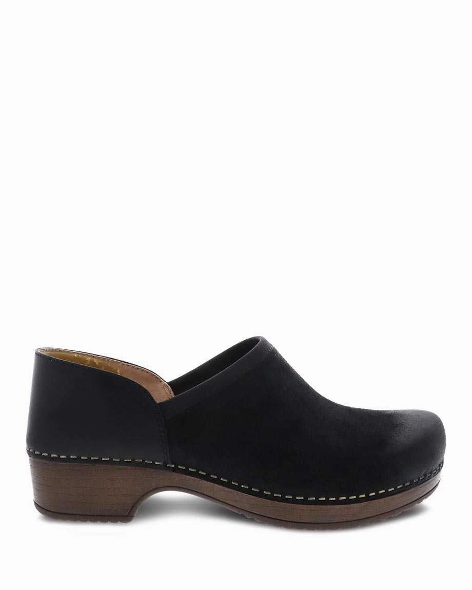 Durable Material Dansko Women's Brenna Burnished Suede - Black