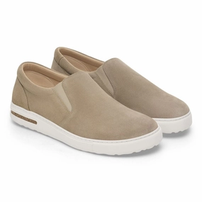 Birkenstock Women's Oswego Slip-On - Taupe Campus Tour Soft Surface