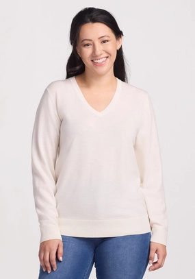 Outdoor Hoodie product sporty appeal Francesca Sweater - Dewdrop Pearl