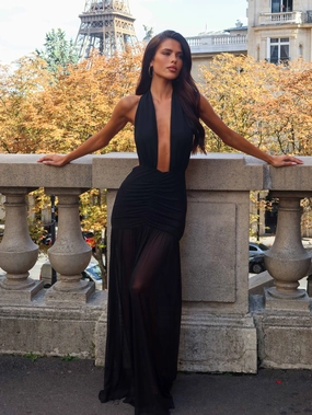 Morning Wear ROSII MAXI DRESS BLACK