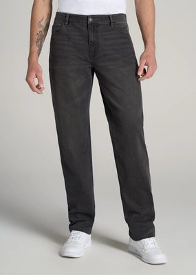 Youth Style Student Outfit Timeless Look LJ&S STRAIGHT LEG Jeans for Tall Men in Industrial Grey