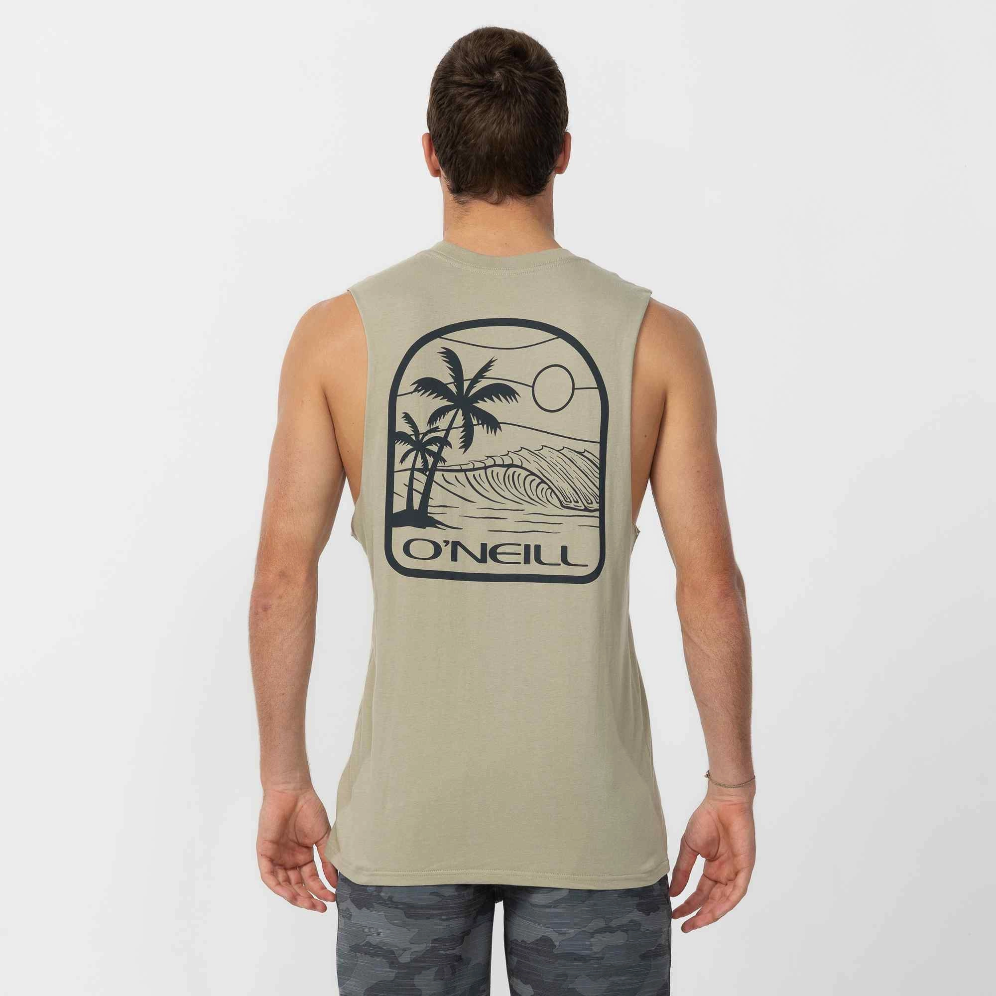Dusk Muscle Tee - Seagrass Soft and Stretchy Breathable Look