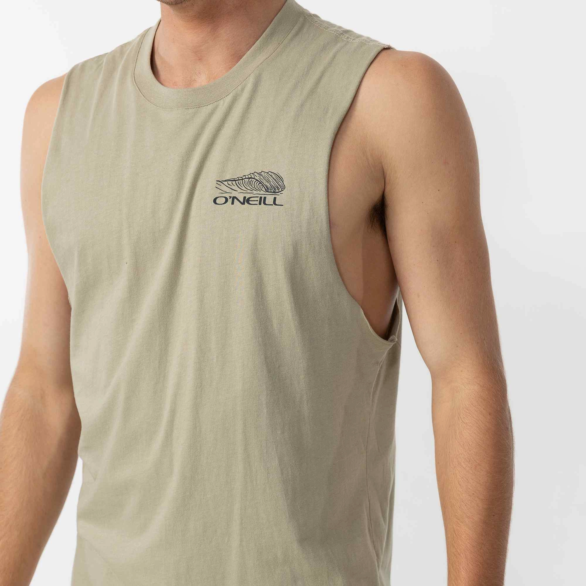 Dusk Muscle Tee - Seagrass Cozy Stretch Lightweight Comfort