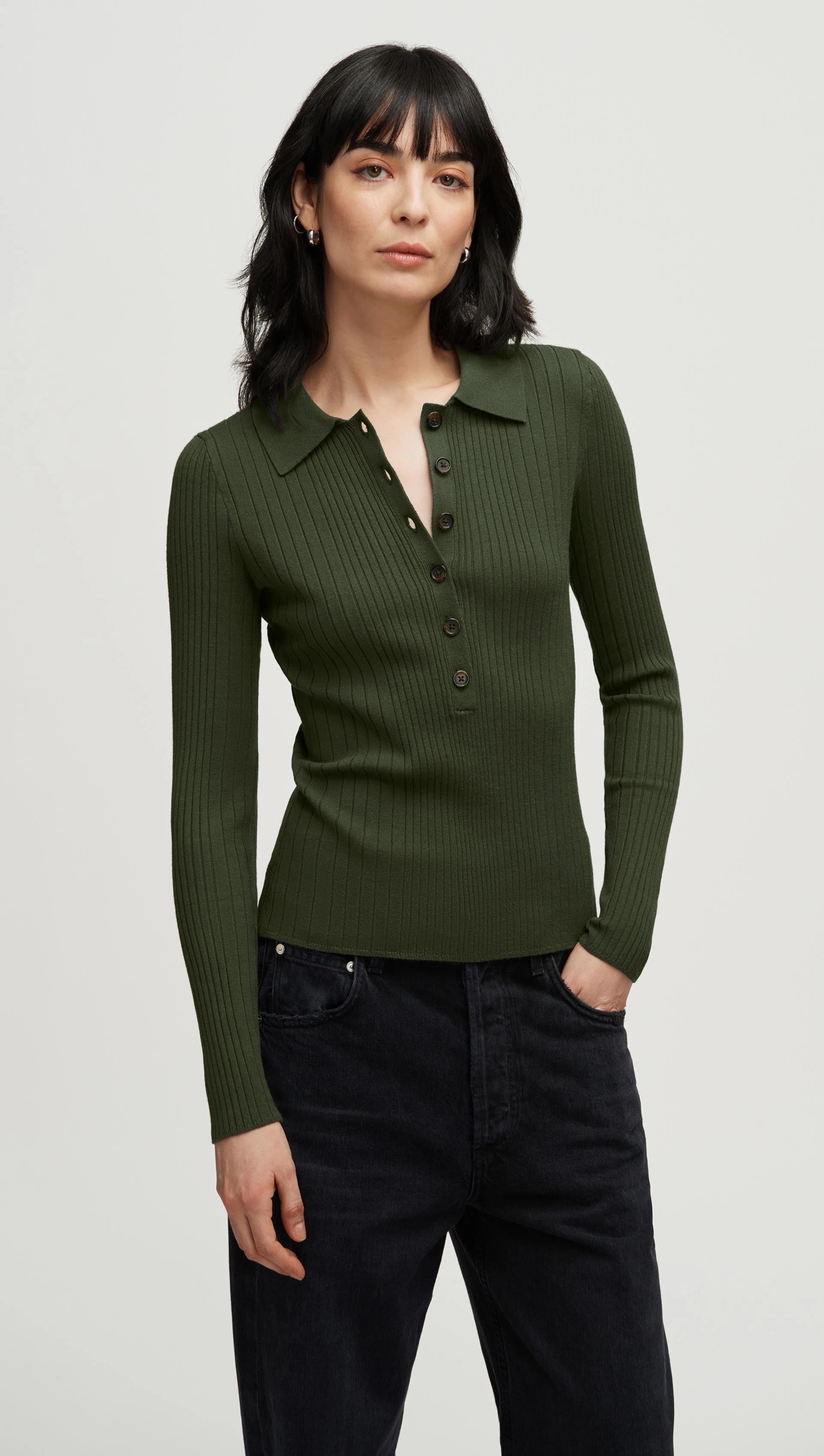 product dancing suitable rhythm ethnic print Ribbed Collar Sweater in Viscose Polyester | Mushroom