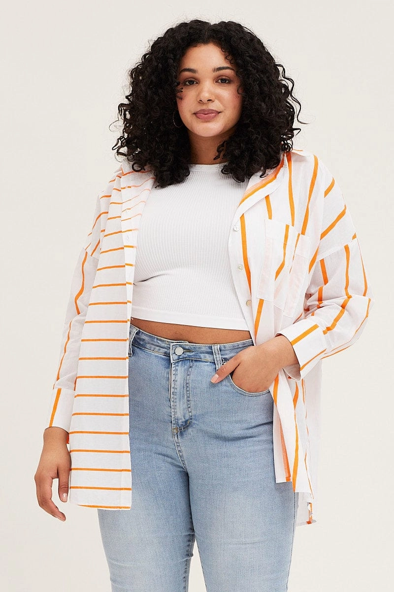 Gym Wear Rugged Style Stripe Long Sleeve Stripe Shirts