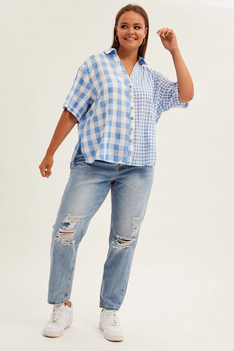 Multipocket Style Stripe Relaxed Shirt Short Sleeve