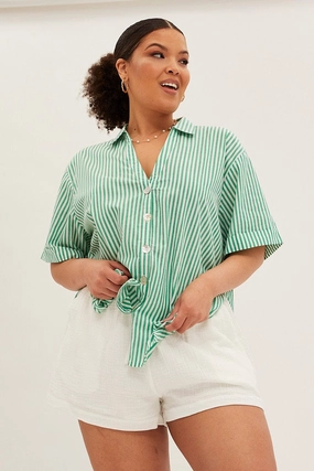 Stripe Stripe Shirt Button front Friends Meetup