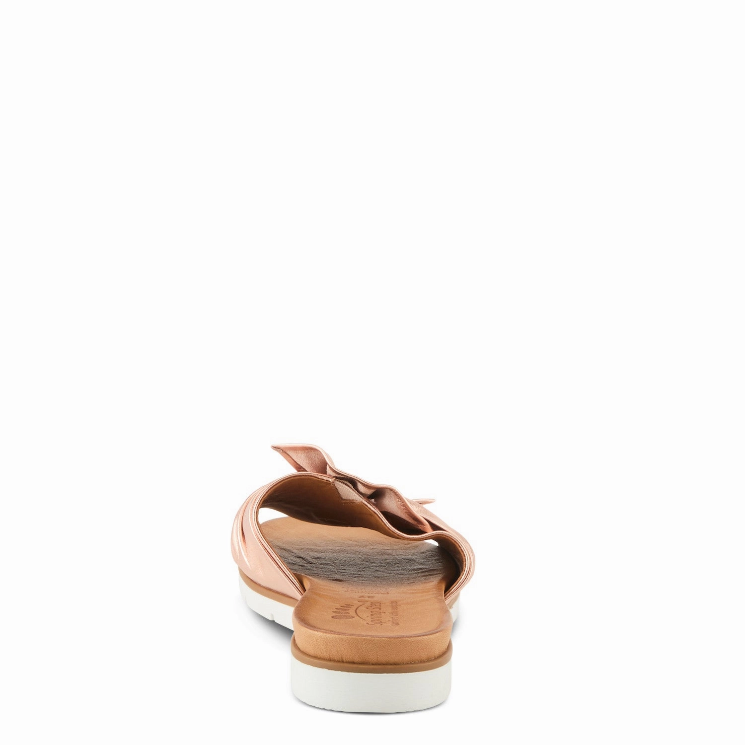 Arch support feature Spring Step Women's Lavona Slip On Slide Sandal - Rose Gold