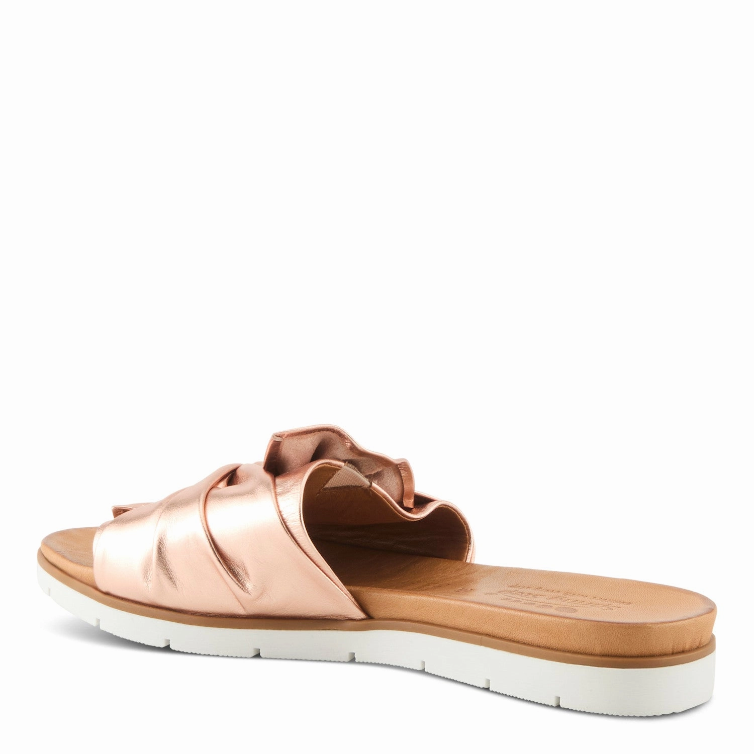Spring Step Women's Lavona Slip On Slide Sandal - Rose Gold Beach Wear
