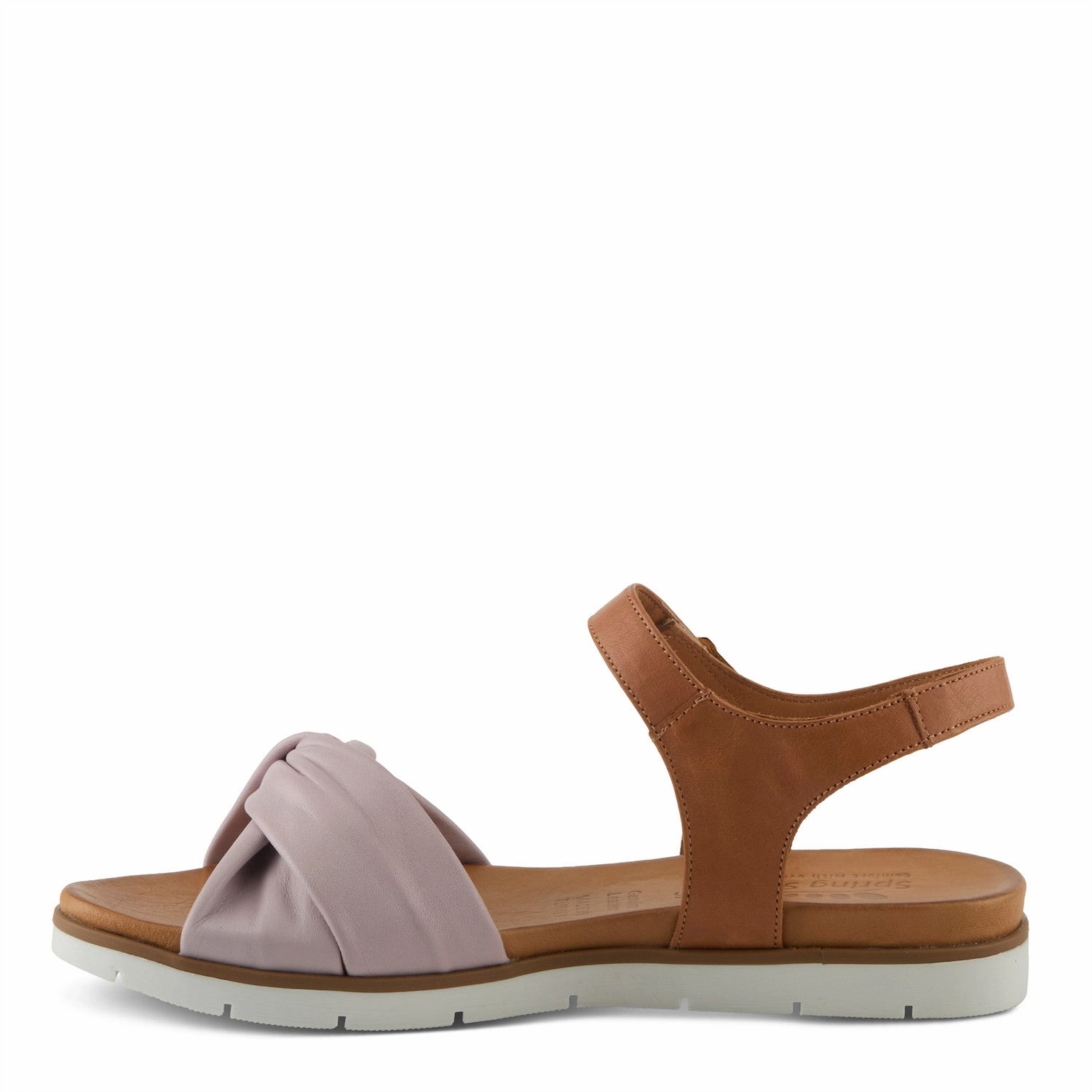 Versatile Footwear Stretchable Spring Step Women's Nihira Genuine Leather Sandal- Lilac Multi