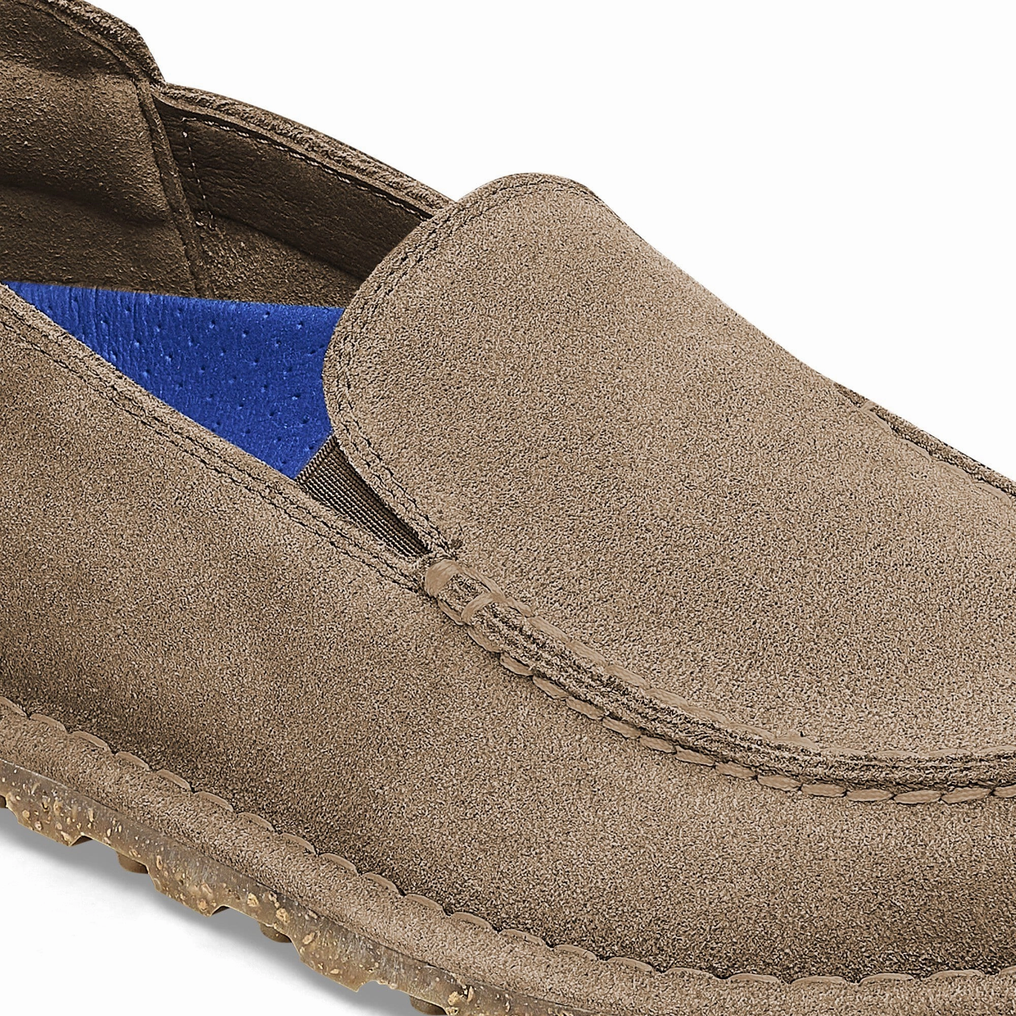 Birkestock Men's Utti Slip On Shoe - Suede Leather Gray Taupe Style Tour