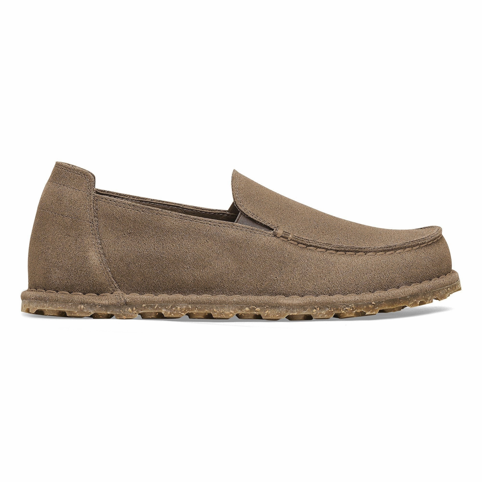 Rain Hike Heat dissipation Birkestock Men's Utti Slip On Shoe - Suede Leather Gray Taupe