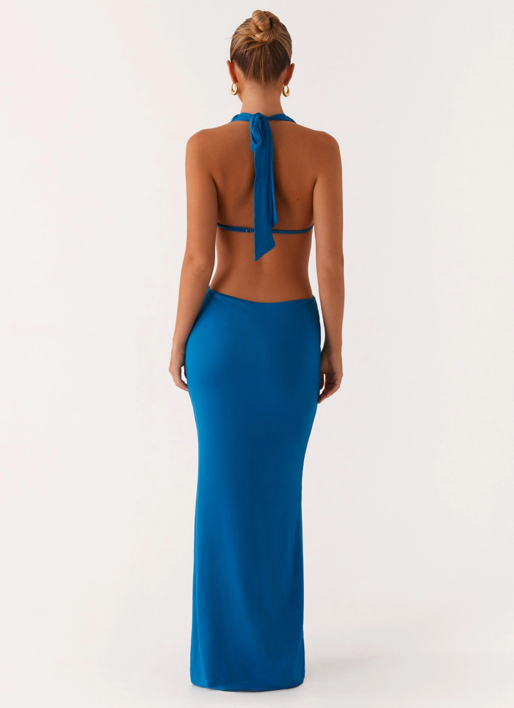 Flossy Maxi Dress - Royal Blue Rooftop-Event Fall Fashion
