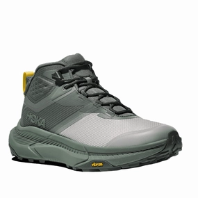 Hoka Men's Transport Hike GORE-TEX Boots - Gravel/Fern Northern Resident