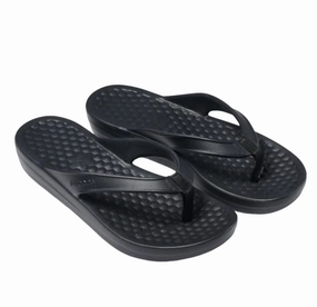 Anti Slip Traction Joybees Women's Varsity Flip Sandal - Coal