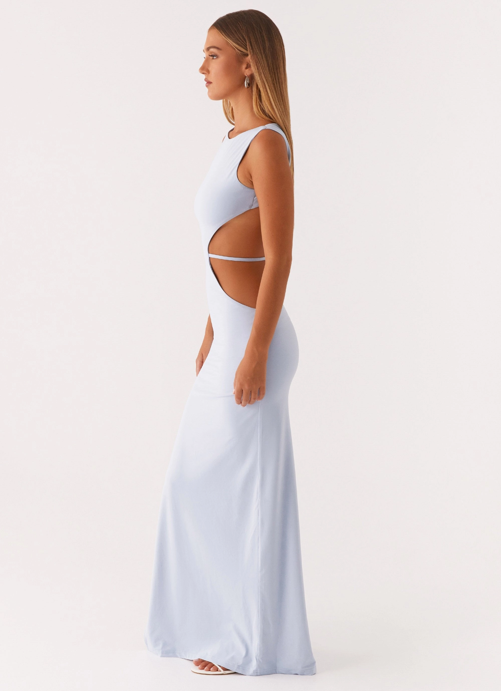 Sutton Maxi Dress - Blue Classy Look Playful design piece