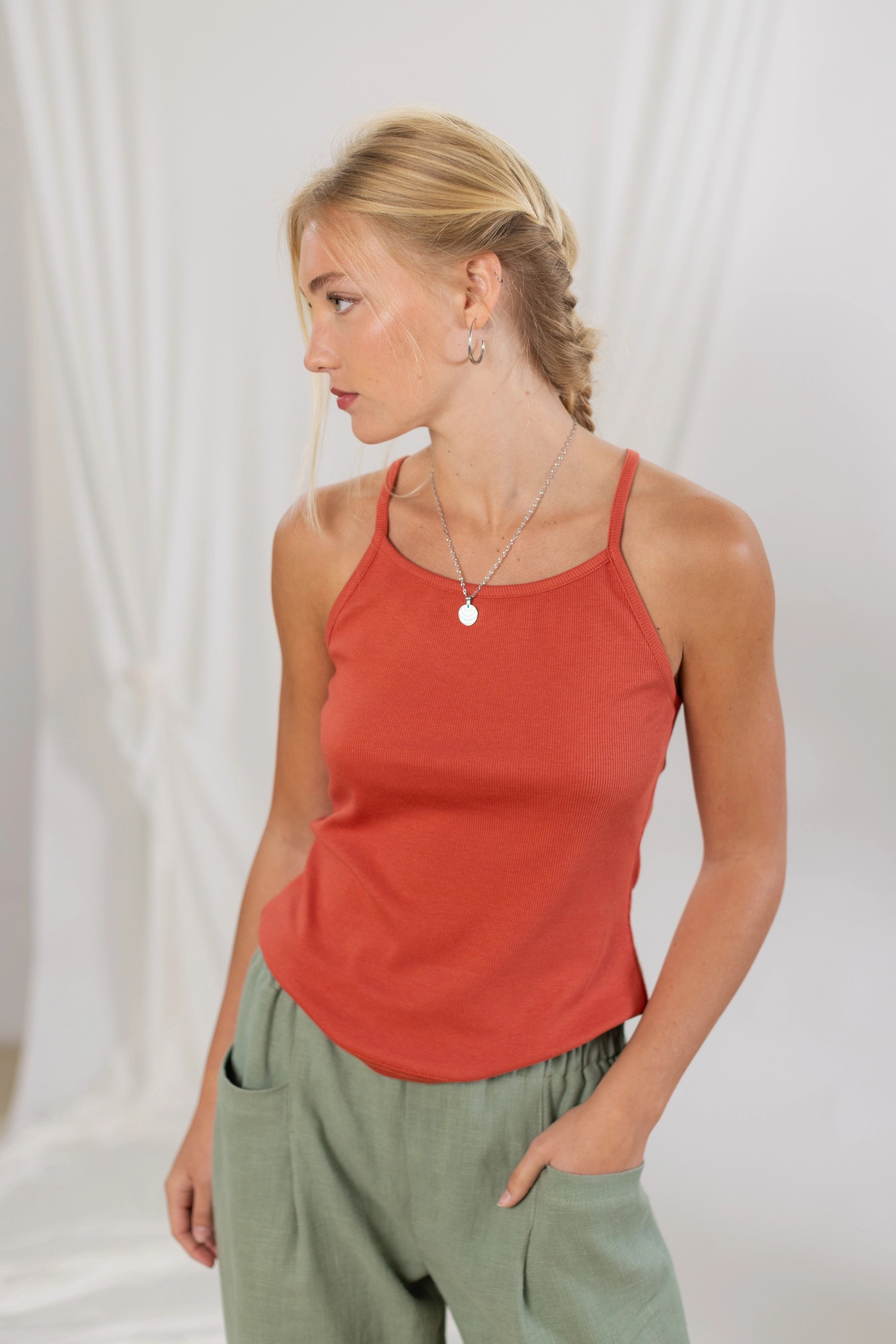 Top Chica Sunset Orange Chic Sweater
