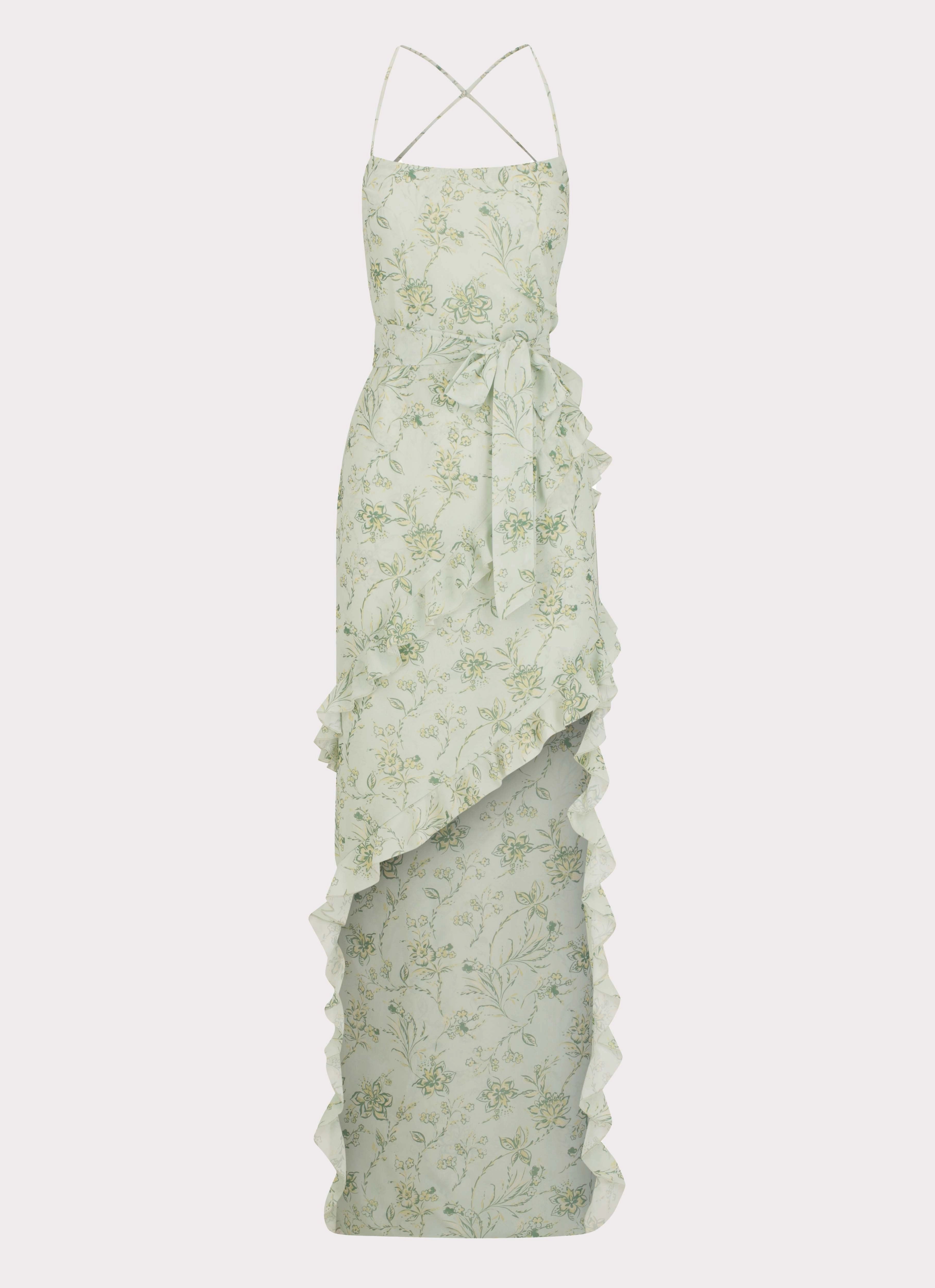 Smart Design Sweet Serenity Maxi Dress - Sage Floral