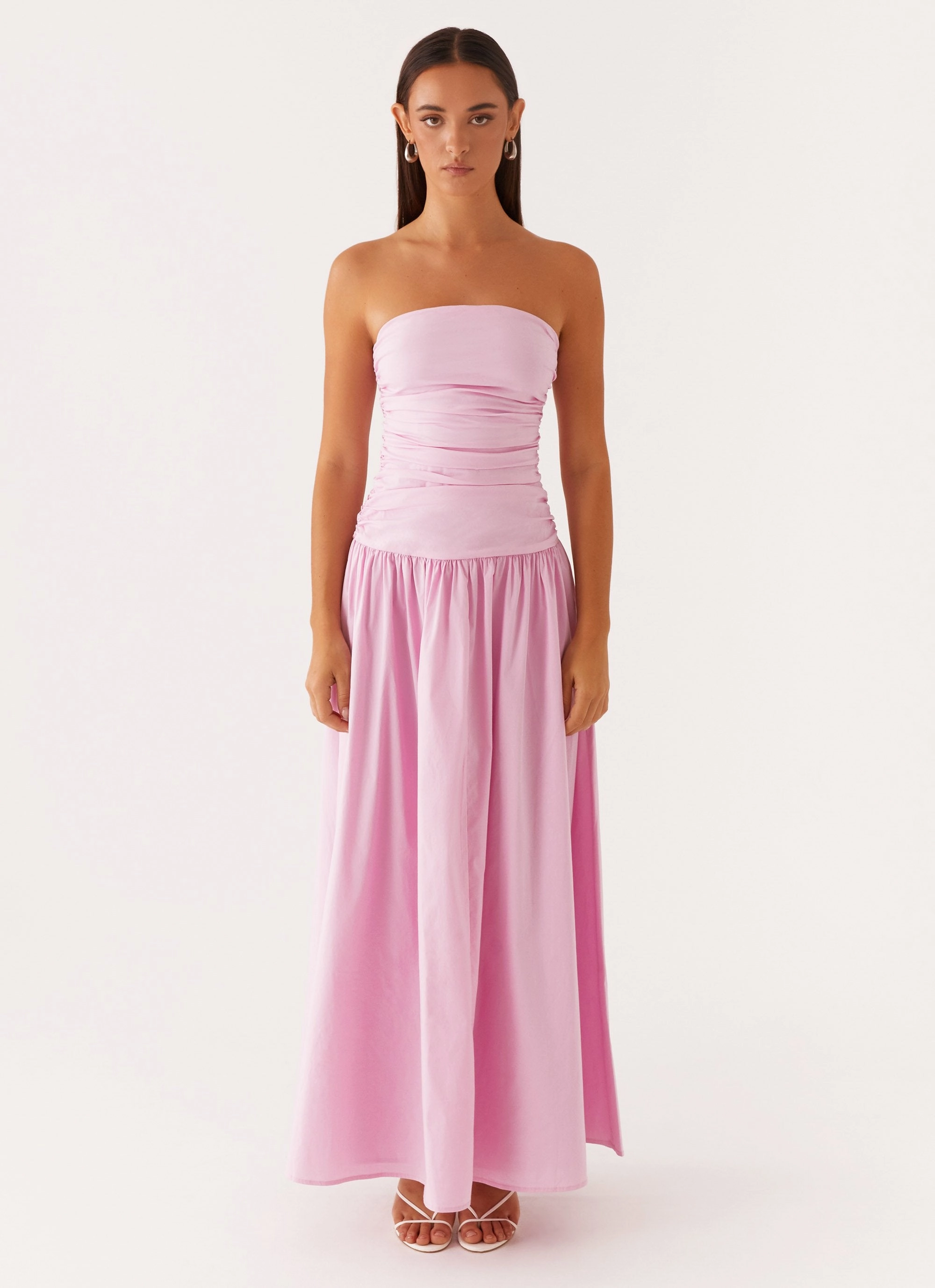Layering Fit Versatile Design Carmel Maxi Dress - Pink