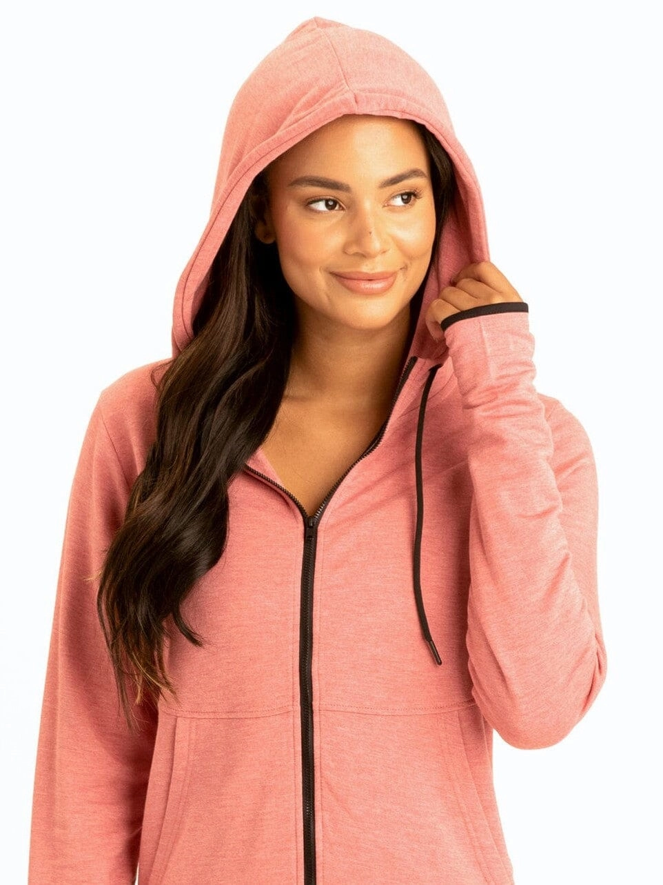 Water Resistant Coat Water Repellent Fabric Sybil FeatherLoop Athleisure Jacket