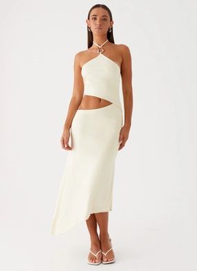 Tasha Maxi Dress - Lemon Classic Touch