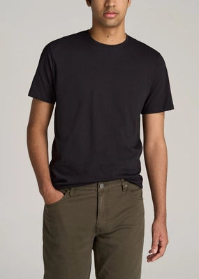 The Everyday REGULAR-FIT Crewneck Tall Men's T-Shirt in Black PlushLining