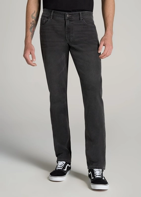 LJ&S TAPERED Jeans for Tall Men in Industrial Grey Neutral Style Life Ready