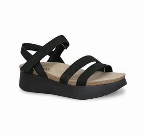 Munro Women's Juniper Sandal - Black Nubuck Fashionable