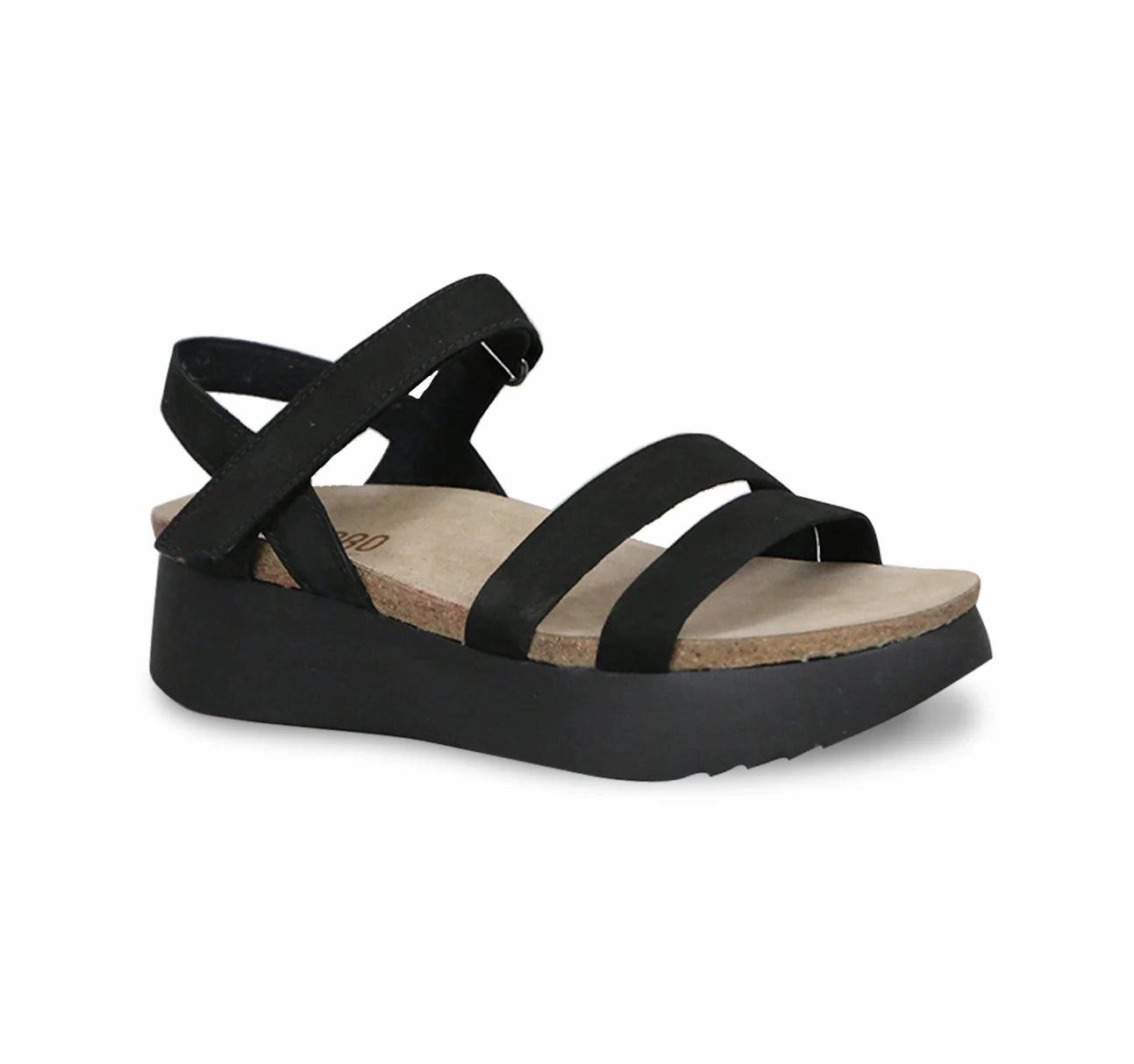 Ergonomic Design Munro Women's Juniper Sandal - Black Nubuck