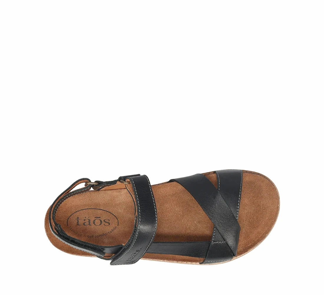 Lifted Feel Modern Glow Taos Women's Sideways Sandal - Black