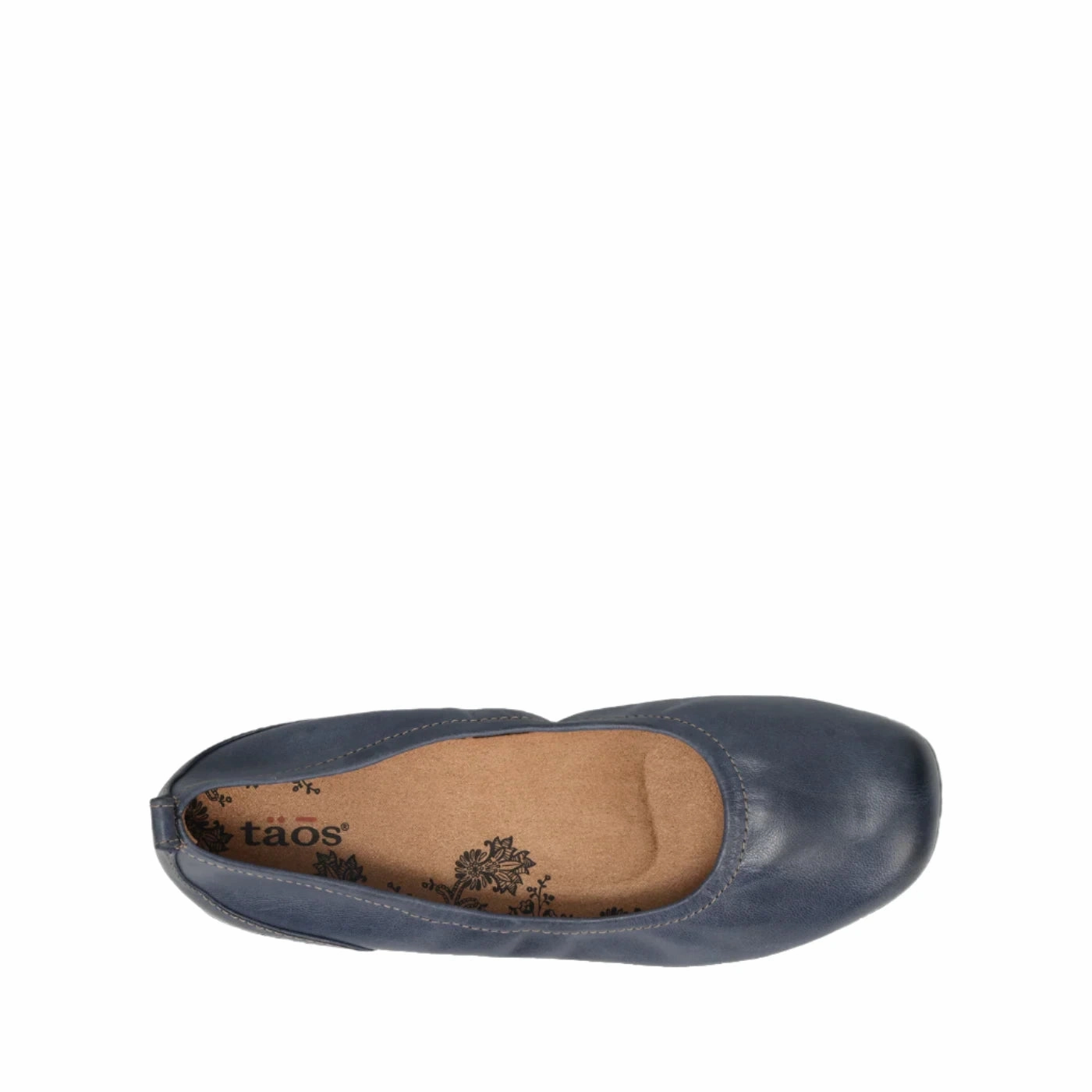 Taos Women's Supportive Chit Chat Slip-On Flat - Petrol Blue Leather Breathable Linings
