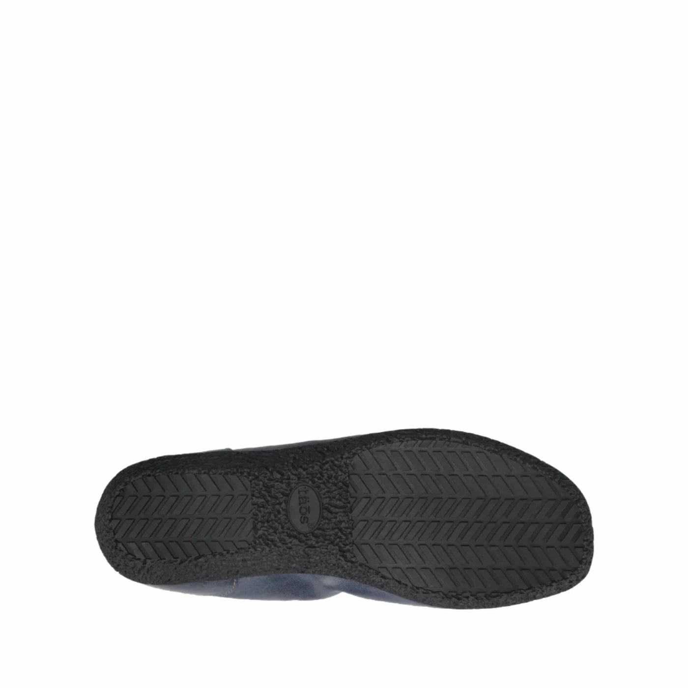subtle style Taos Women's Supportive Chit Chat Slip-On Flat - Petrol Blue Leather