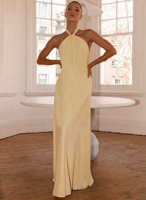 Casual Must-Have Golden Child Linen Maxi Dress - Yellow