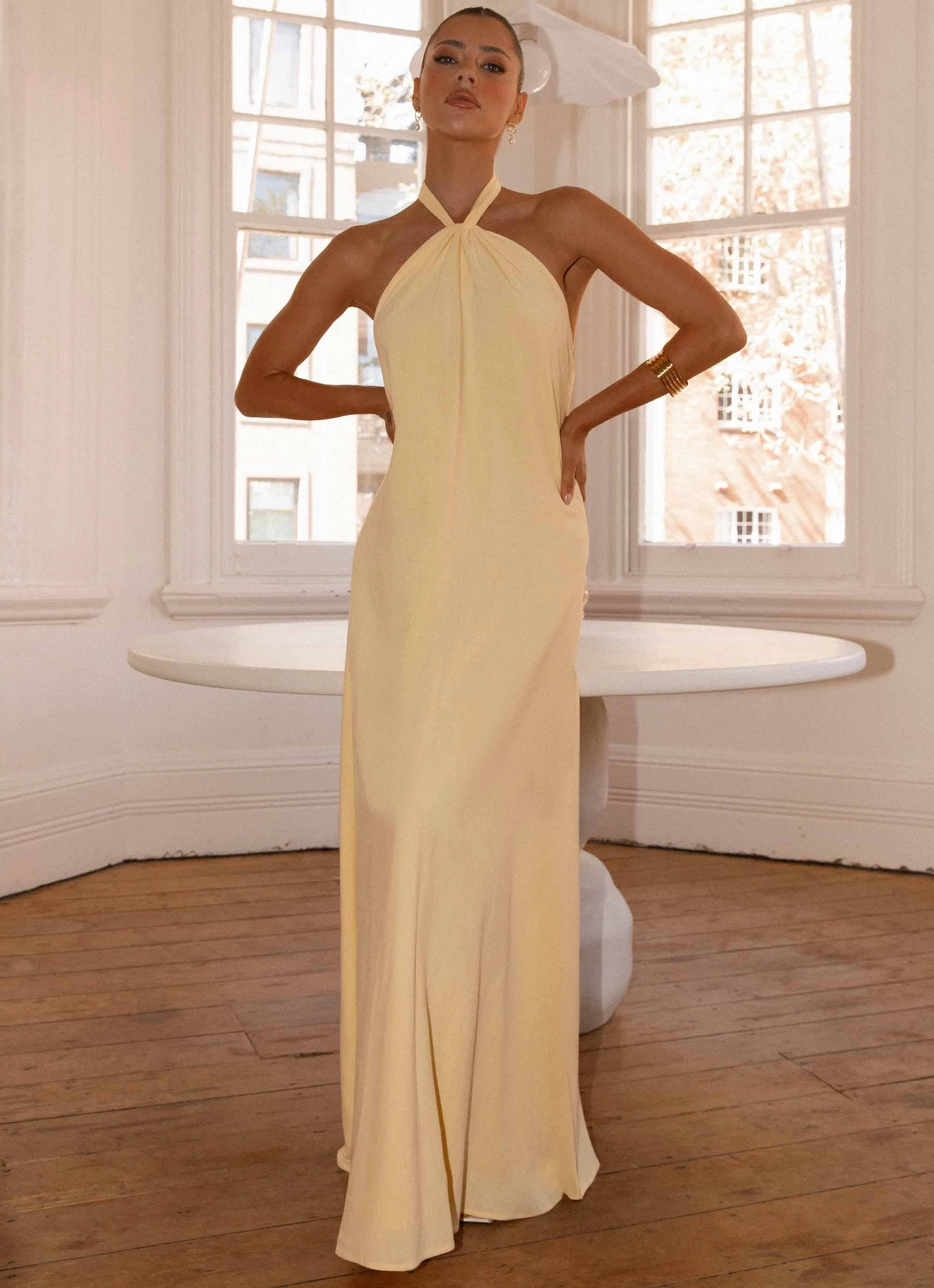 Casual Must-Have Golden Child Linen Maxi Dress - Yellow