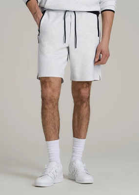 Motion Flex Fit Tech Motion Fleece Shorts for Tall Men in Heather Frost