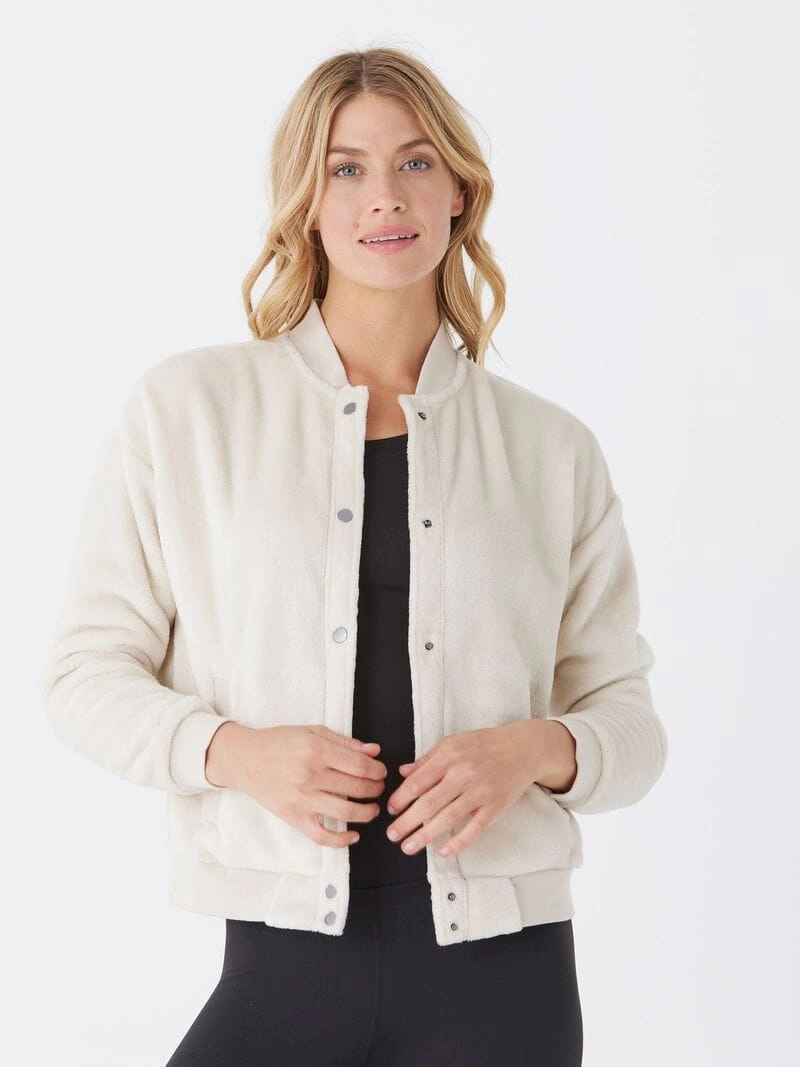 Heavyweight Warmth Lynette Sherpa Bomber Jacket