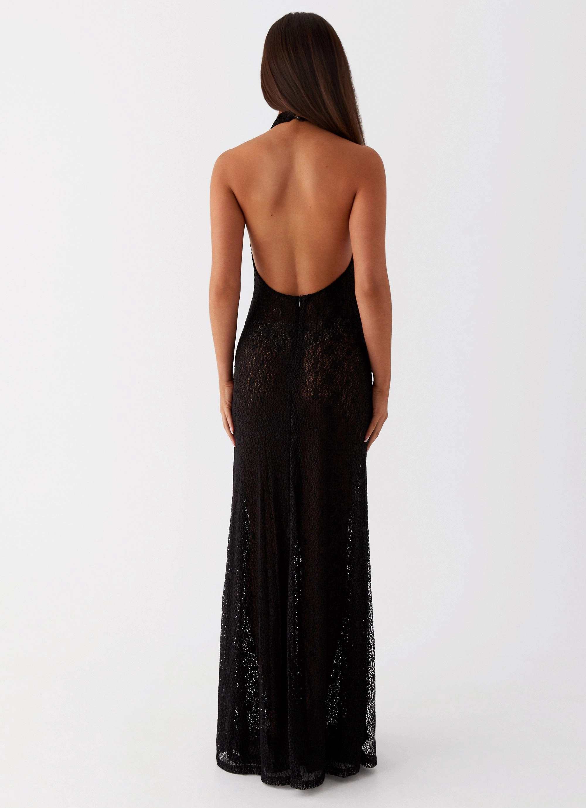 Tempest Cowl Neck Maxi Dress - Black Soft and Chic Layer Base