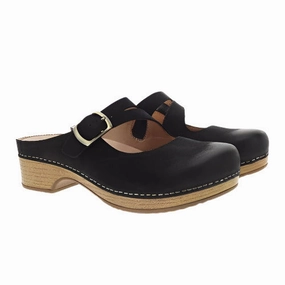 No Bulk Dankso Women's Britney Clog Burnished Nubuck - Black