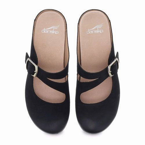 Dankso Women's Britney Clog Burnished Nubuck - Black Shopping Look Ankle Room