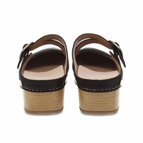 Dankso Women's Britney Clog Burnished Nubuck - Black durable soles