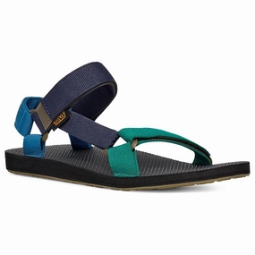 Teva Men's Original Universal Sandal - Navy Multi Fast Fit Bacterial Inhibiting Lining