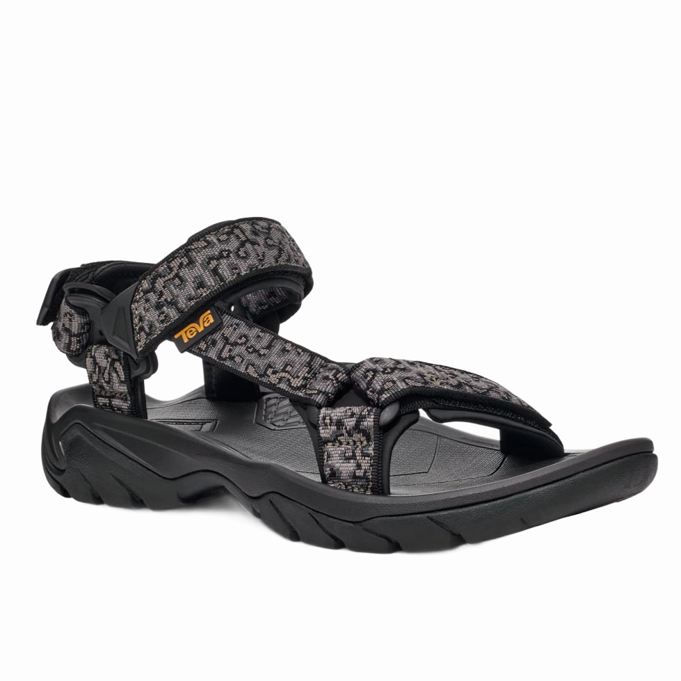 Teva Men's Terra FI5 Universal Sandal - Magma Black/Grey Comfy Strap Multi Density Cushioning