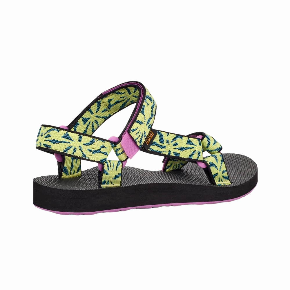 Teva Women's Universal Sandal - Beach Floral Wild Lime Sport Ease Foot Support