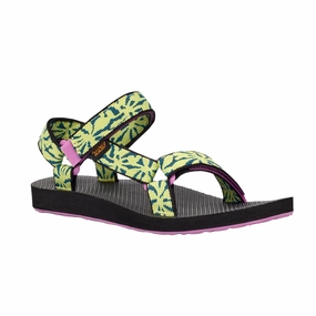 Teva Women's Universal Sandal - Beach Floral Wild Lime Cool Fit Arch Ease