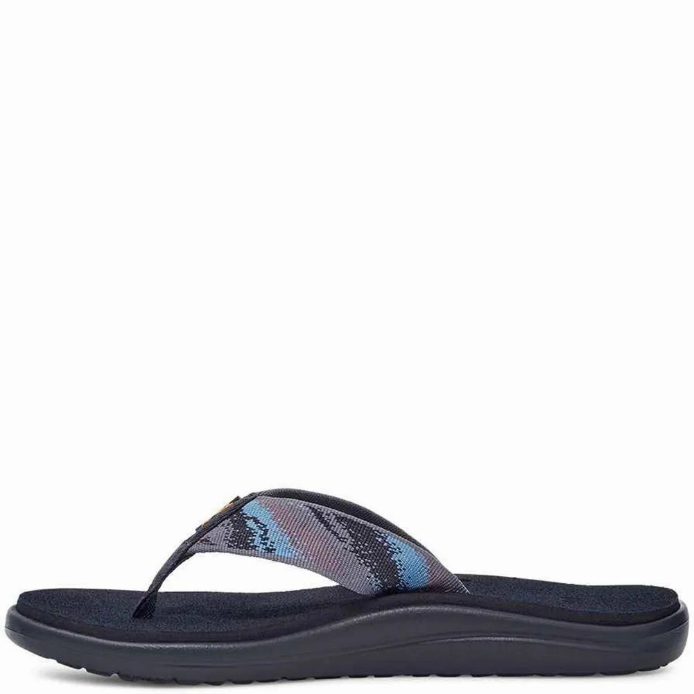 Teva Women's Voya Flip Sandal - Magic Total Eclipse Double Layer Strap Reinforcement
