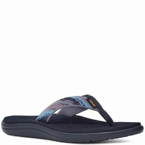 Seamless Edge Finish Reinforced Toe Guard Teva Women's Voya Flip Sandal - Magic Total Eclipse