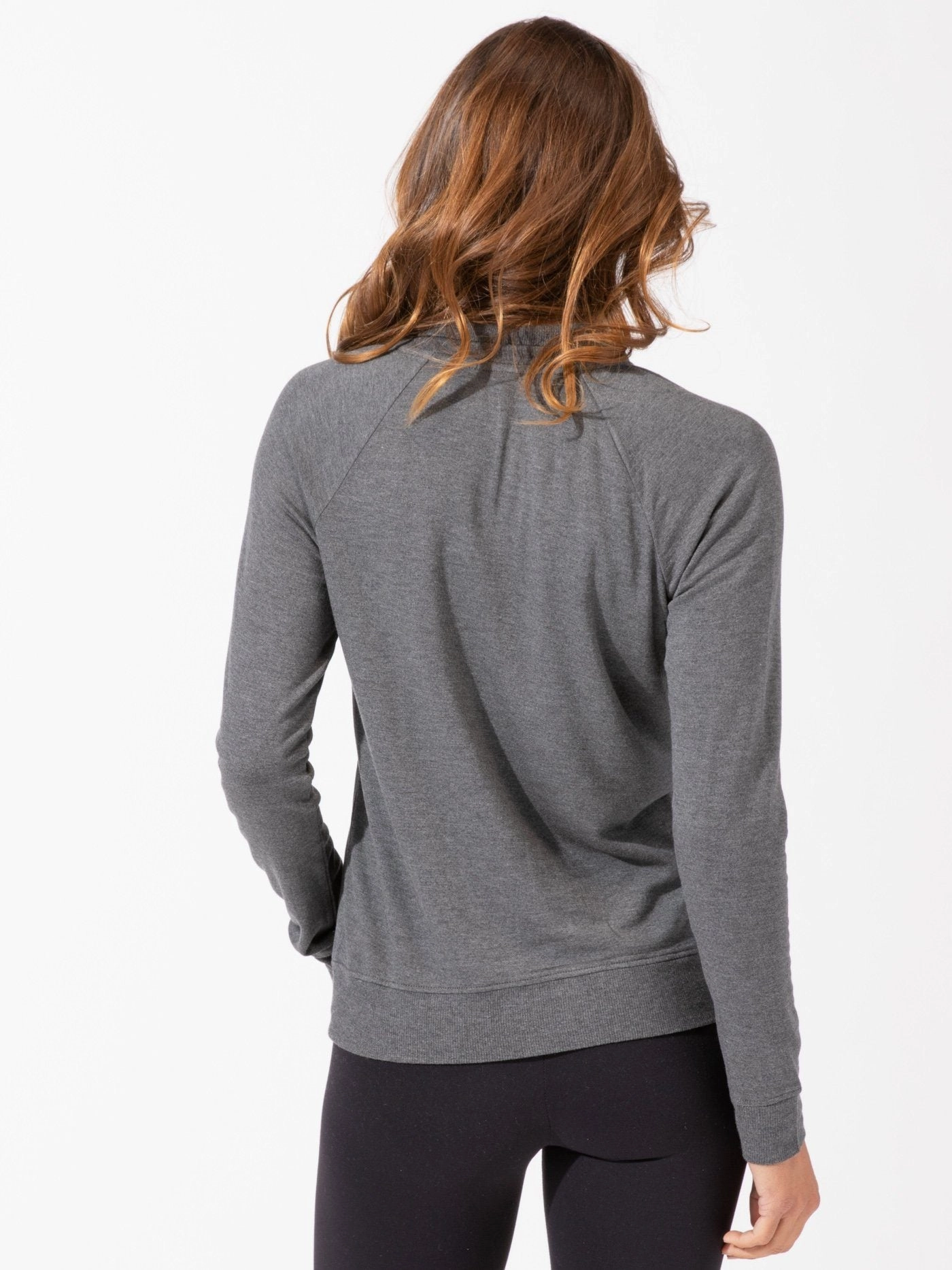 Simple Chill Piece Anti Slip Interior Ruka Feather Fleece 1/4 Zip Pullover