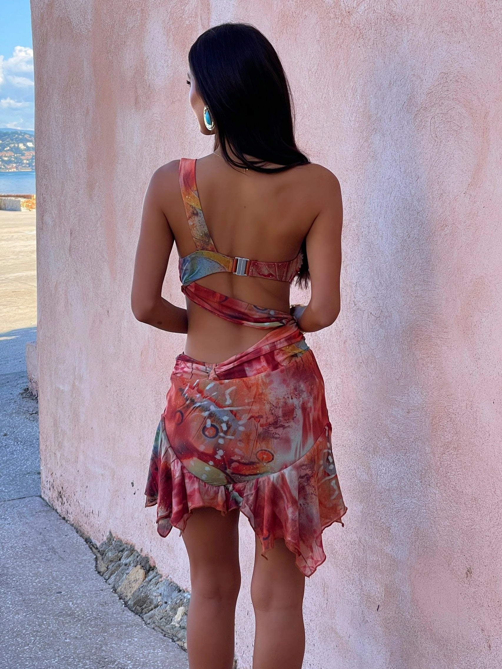 Travel Fit Dinner Outfit TIAI MINI DRESS PLIA