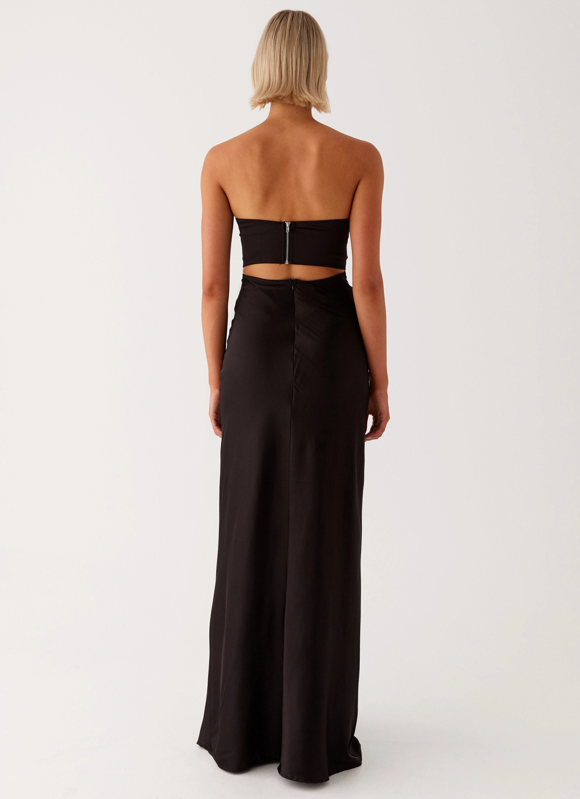 Tianna Strapless Maxi Dress - Black Versatile Style New Spirit