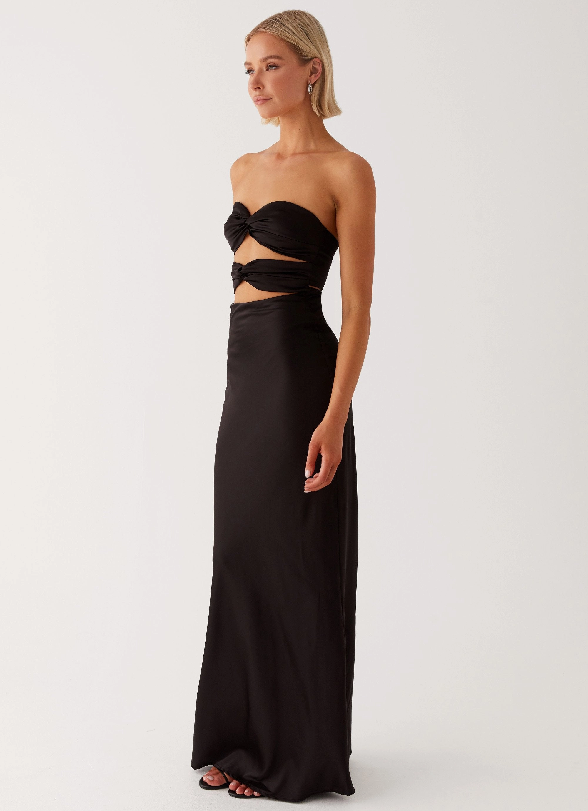 Chic Rhythm Tianna Strapless Maxi Dress - Black